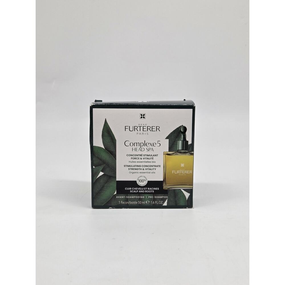 NIB Rene Furterer Complexe 5 Head Spa Pre Shampoo Stimulating Plant Concentrate